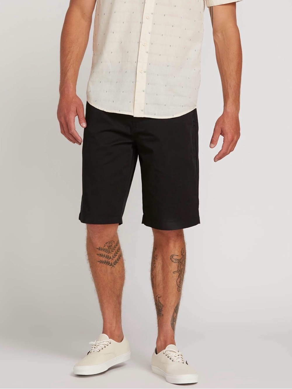 Volcom Men's Black Flat Front Shorts